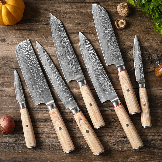 Damascus Steel Handcrafted Kitchen Knife – Professional Chef Knife for Precision Cutting